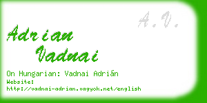 adrian vadnai business card