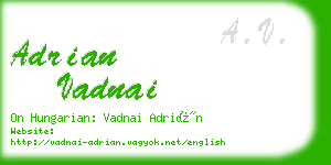 adrian vadnai business card